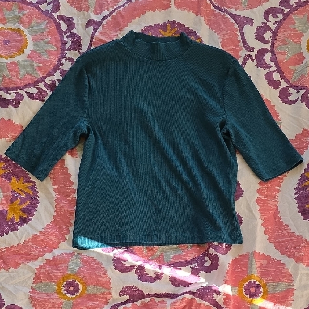 Express Teal Short Sleeve Women's Tee